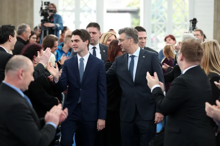 POLITIČKI SKUP U ZAGREBU: Karlo Ressler predstavljen kao kandidat HDZ-a za EU izbore