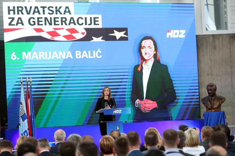 POLITIČKI SKUP U ZAGREBU: Karlo Ressler predstavljen kao kandidat HDZ-a za EU izbore