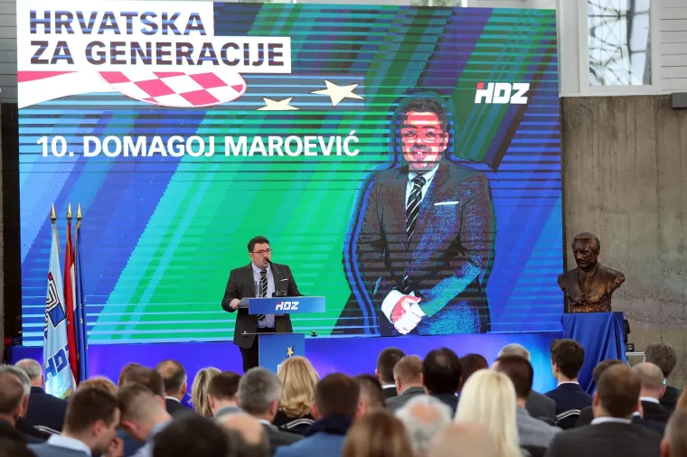 POLITIČKI SKUP U ZAGREBU: Karlo Ressler predstavljen kao kandidat HDZ-a za EU izbore