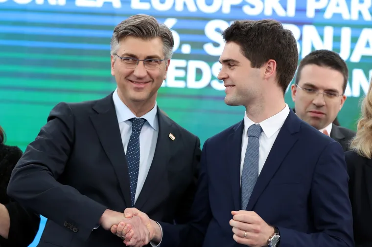 POLITIČKI SKUP U ZAGREBU: Karlo Ressler predstavljen kao kandidat HDZ-a za EU izbore