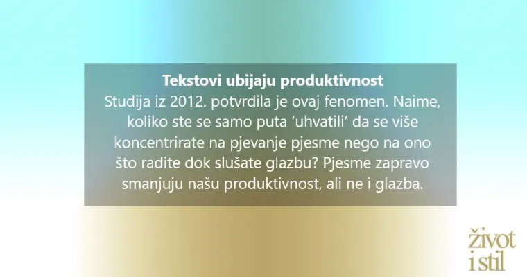 Glazbom do uspjeha. Omiljeni hitovi čine nas produktivnijima (ako slijedimo ova pravila)