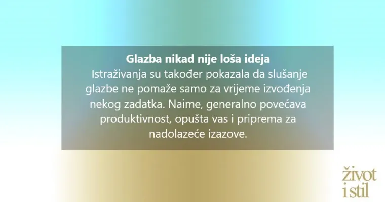 Glazbom do uspjeha. Omiljeni hitovi čine nas produktivnijima (ako slijedimo ova pravila)