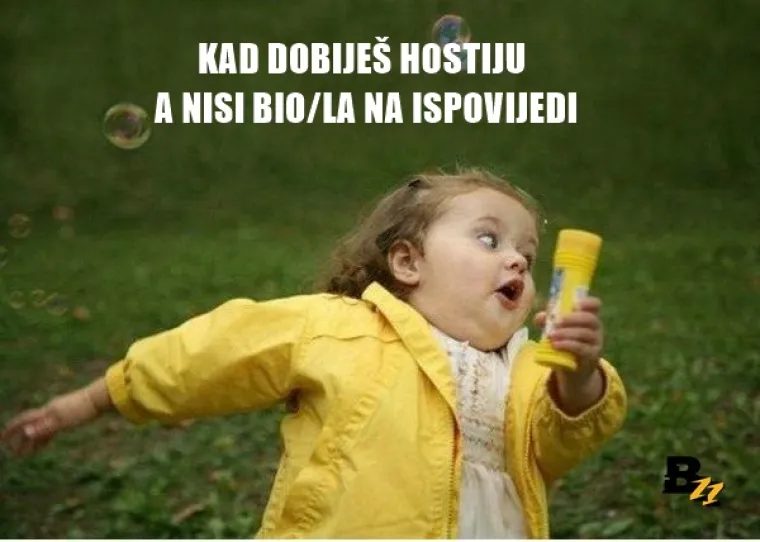 Ono kad dobije&scaron; hostiju, a nisi bio na ispovijedi: 15 crkvenih mema koji će nasmijati i vjernike