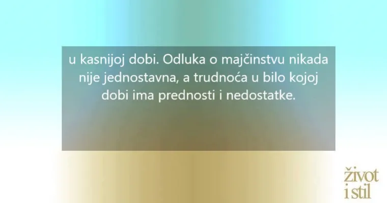 Znanstvenici otkrili koja je najbolja dob za majčinstvo?