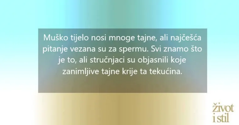 8 stvari koje bi svaka žena trebala znati o spermi