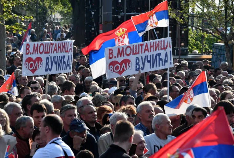 19.04.2019., Beograd - Zavr&scaron;ni skup predsjednika Srbije Aleksandra Vučića u okviru kampanje "Budućnost Srbije". Photo: Srdjan Ilic/PIXSELL