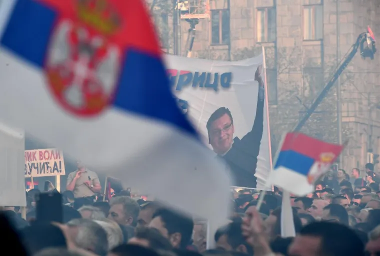 SKUP 'BUDUĆNOST SRBIJE': Miting podr&scaron;ke Aleksandru Vučiću