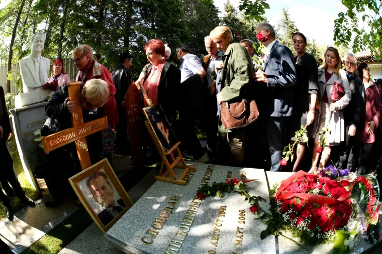 20.04.2019., Požarevac - Urna s posmrtnim ostacima Mirjane Marković položena u grob u dvori&scaron;tu obiteljske kuće gdje je sahranjen i njen suprug Slobodan Milo&scaron;ević. Photo: Srdjan Ilic/PIXSELL