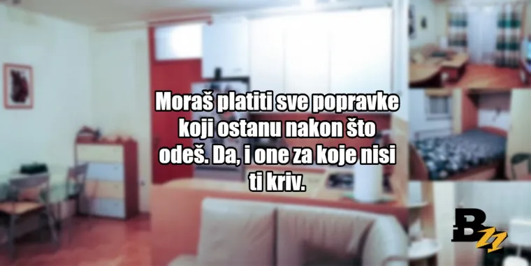 'Taj krevet je izdržao 108 godina vijeka, a ne može vas': 25 tipičnih izjava prosječnih najmodavaca