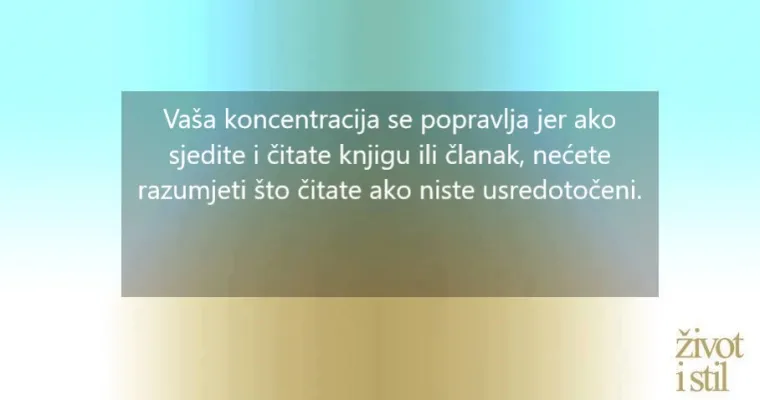 Za&scaron;to je čitanje važno? Možete izbjeći nesanicu, ali i popraviti ove stvari