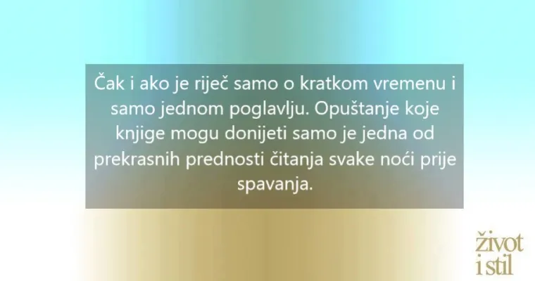 Za&scaron;to je čitanje važno? Možete izbjeći nesanicu, ali i popraviti ove stvari