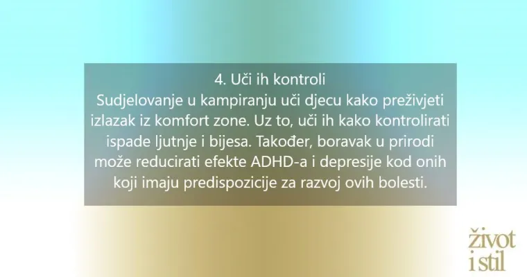 Kako kampiranje pozitivno utječe na razvoj dječjeg mozga?