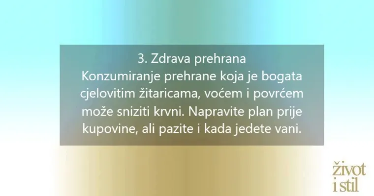 10 prirodnih načina kako sniziti visoki krvni tlak bez lijekova