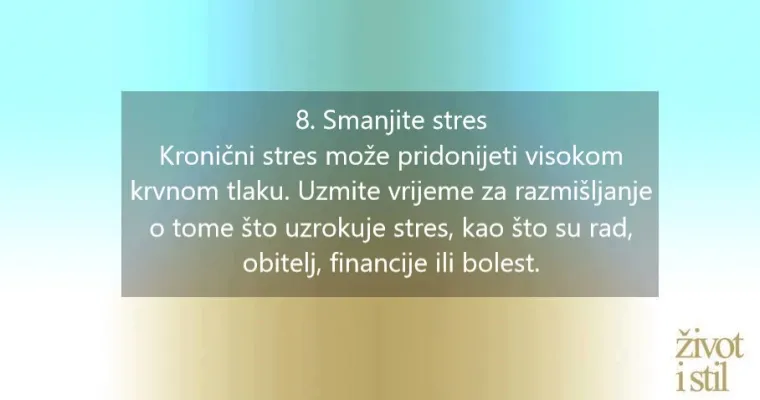 10 prirodnih načina kako sniziti visoki krvni tlak bez lijekova