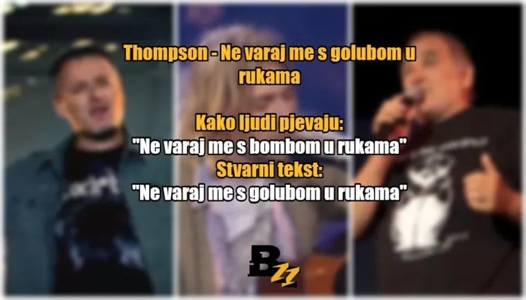 'Kakav je to krivi spoj, pas je njen, a ti si moj?': JO&Scaron; 20 stihova koje krivo pjevamo cijeli život