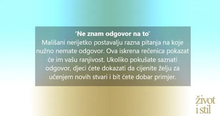 Male stvari puno znače: 9 stvari koje djeca trebaju čuti od roditelja
