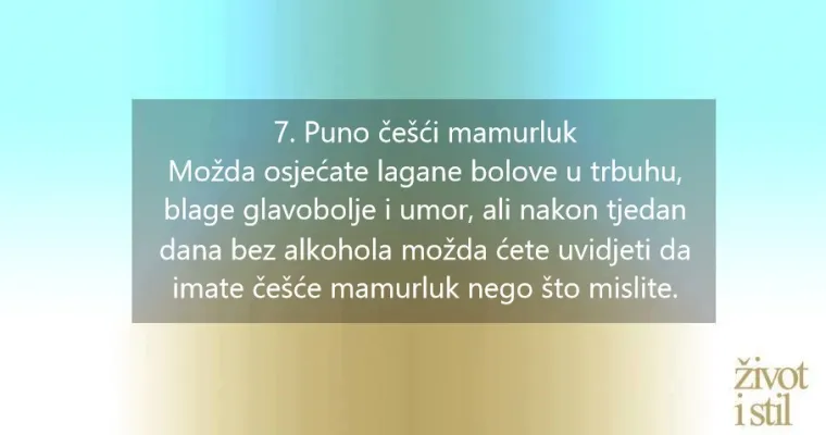 Prestanite piti alkohol samo tjedan dana i dogodit će vam se ove neočekivane stvari