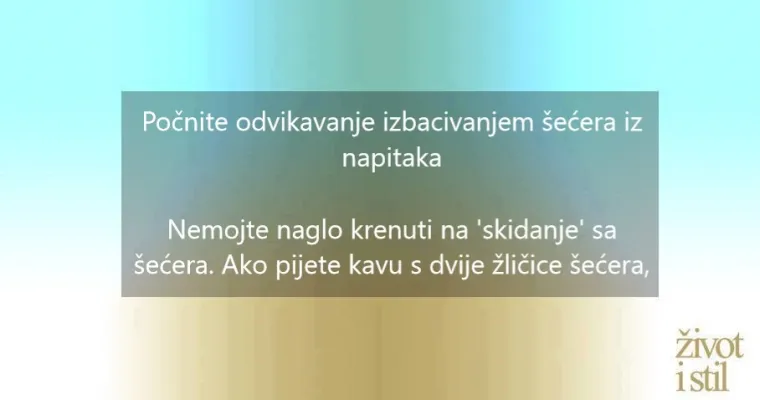 Odviknite se od &scaron;ećera u nekoliko jednostavnih koraka