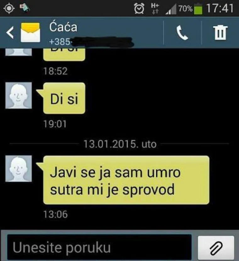 Kad ti ćaća napi&scaron;e 'Javi se, ja sam umro, sutra mi je sprovod' i ostale urnebesne roditeljske poruke