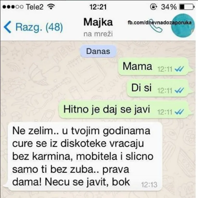 Kad ti ćaća napi&scaron;e 'Javi se, ja sam umro, sutra mi je sprovod' i ostale urnebesne roditeljske poruke