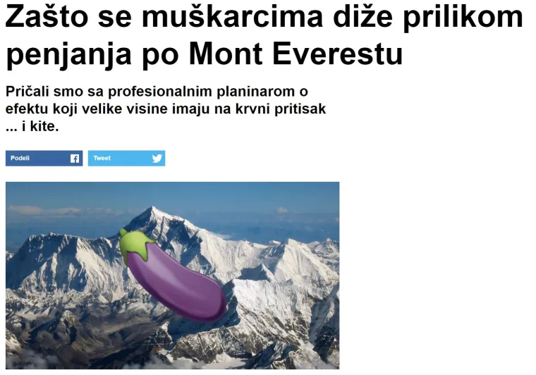 Pogledajte ovaj popis najbizarnijih članaka srpskog Vicea koje apsolutno nitko nije tražio