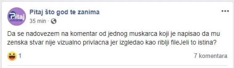 'Jel istina da vagina izgleda kao riblji file?': 'Pitaj &scaron;to god te zanima' stranica je zbog koje ćete plakati od smijeha