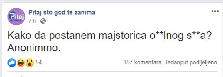 'Jel istina da vagina izgleda kao riblji file?': 'Pitaj &scaron;to god te zanima' stranica je zbog koje ćete plakati od smijeha