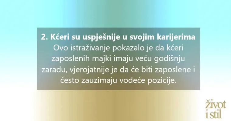 Za&scaron;to djeca zaposlenih mama postaju sretni ljudi?