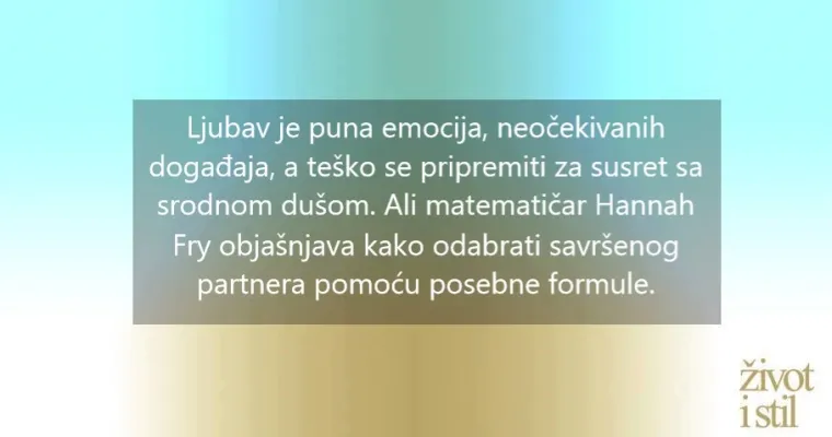 Znanstvenici otkrili kako naći savršenog partnera prije 35. godine