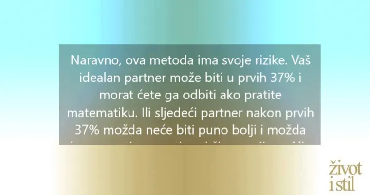 Znanstvenici otkrili kako naći savršenog partnera prije 35. godine