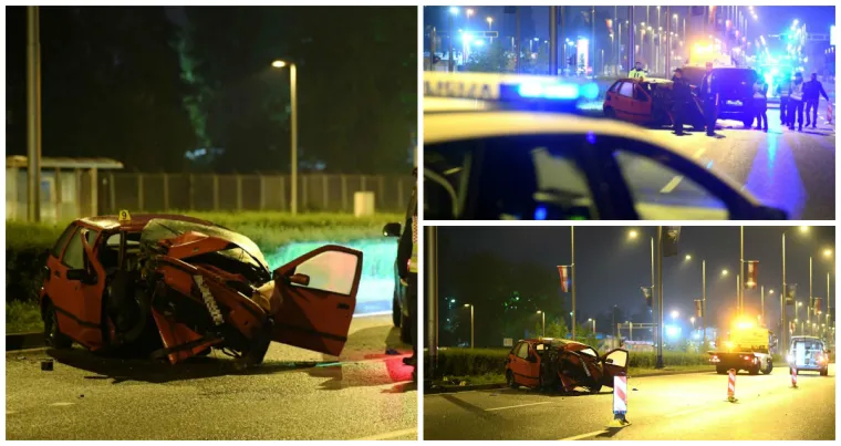 Te&scaron;ka nesreća u Zagrebu: Vozač sletio s ceste, udario u stup i na mjestu preminuo