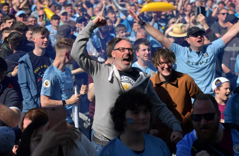 Navijači Cityja slave obranu naslova prvaka.