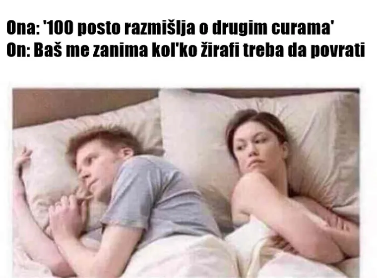 'Sto posto razmi&scaron;lja o drugim ženama': 15 mema koje će shvatiti samo frajeri ultra ljubomornih cura