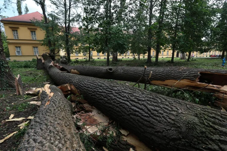 OLUJNO NEVRIJEME POKOSILO ZAGREB: Fotografije otkrile &scaron;tetu koju je prouzročio jak vjetar, stradao i poznati lokal u Tkalči