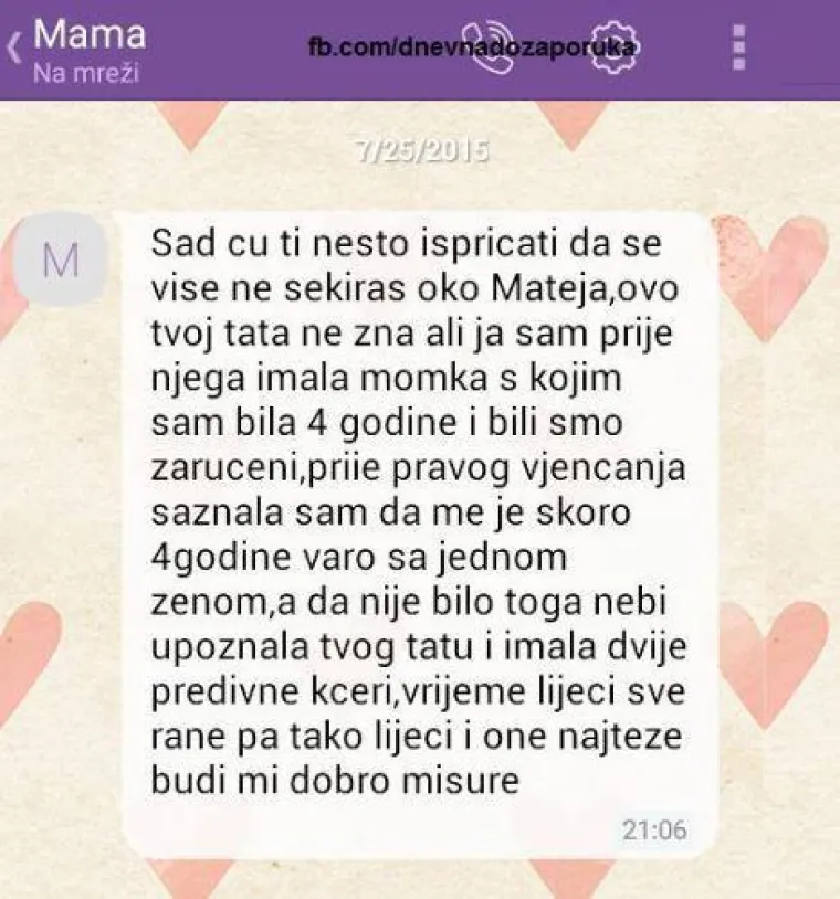 'Mama se napila tako da ni&scaron;ta od večere': JO&Scaron; 25 najjačih poruka najdražih nam roditelja