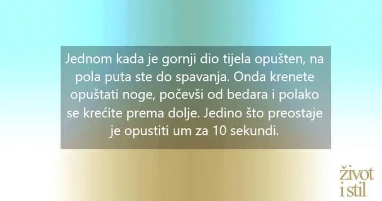 Naučite zaspati u samo dvije minute uz tehniku američkih marinaca