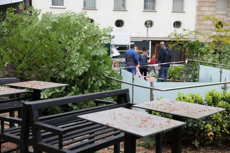 ZBOG JAKOG VJETRA PALO STABLO NA ULAZ U JAVNI WC U CESARČEVOJ: Građanin koji je u to vrijeme obavljao nuždu ostao zarobljen