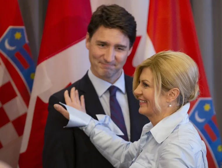 Predsjednica Kolinda Grabar-Kitarović i kanadski premijer Justin Trudeau