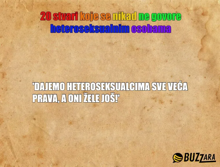 'Kako zna&scaron; da nisi gej ako nisi probala?': 20 stvari koje se nikad ne govore heteroseksualnim osobama