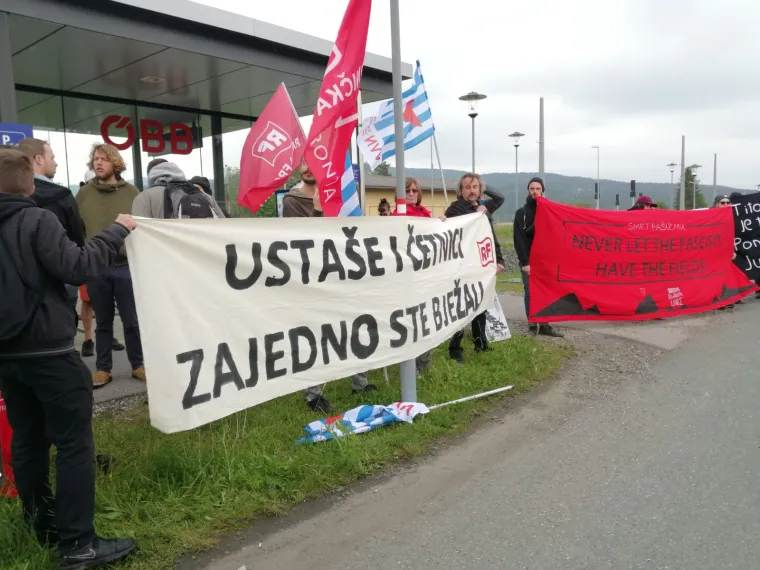 Bleiburg 'okupirali' prosvjednici: 'Ustaše i četnici, zajedno ste bježali!'