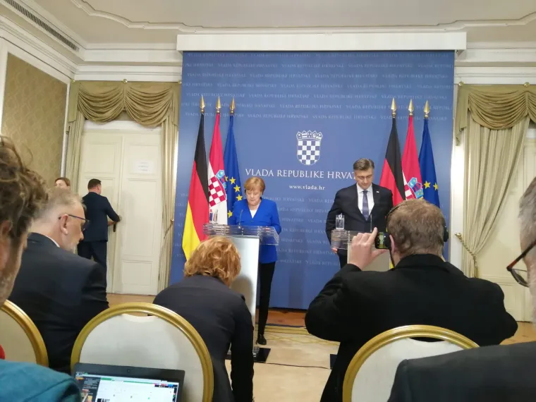 Angela Merkel i Andrej Plenković