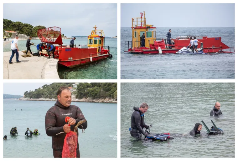 U Dubrovniku održana velika akcija či&scaron;ćenja podmorja: Pogledajte &scaron;to su sve ronioci izvukli na obalu!
