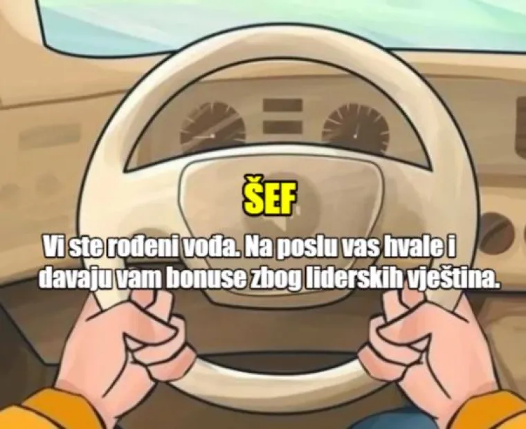 &Scaron;ef, Minimalist, Sebičnjak:  Evo &scaron;to položaj Va&scaron;ih ruku na volanu govori o Vama