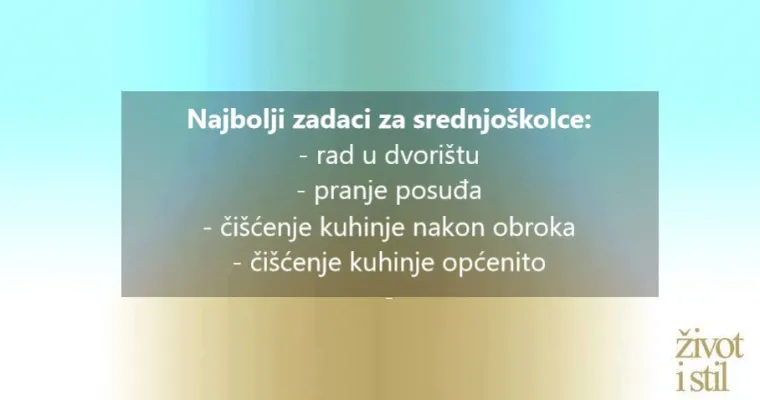 40 kućanskih zadataka za djecu od pelena do srednje &scaron;kole