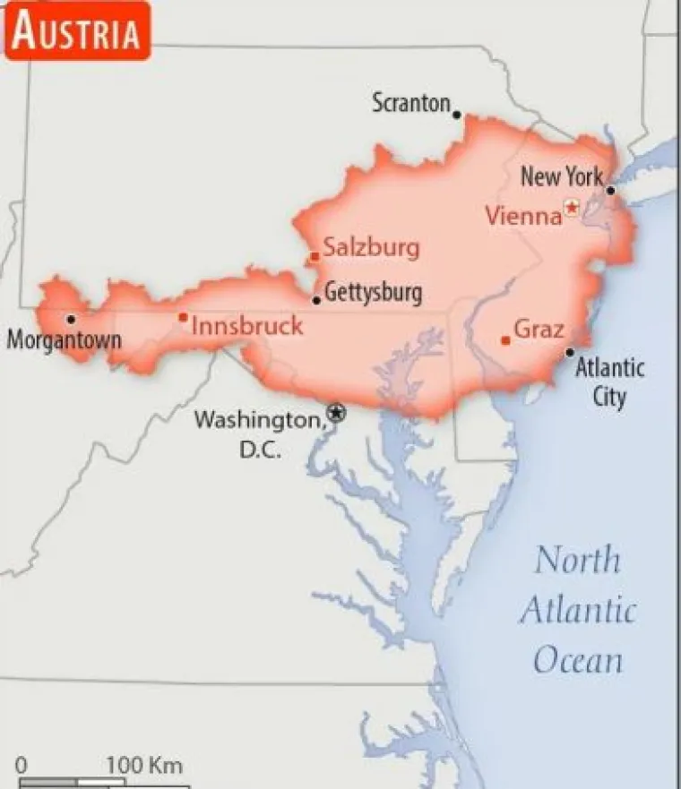 Amerikanci su usporedili veličinu SAD-a s nekim europskim zemljama, evo kolika je Hrvatska