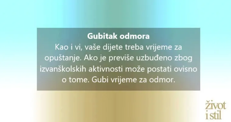 Izvanškolske aktivnosti i umor: Je li vaše dijete preopterećeno?