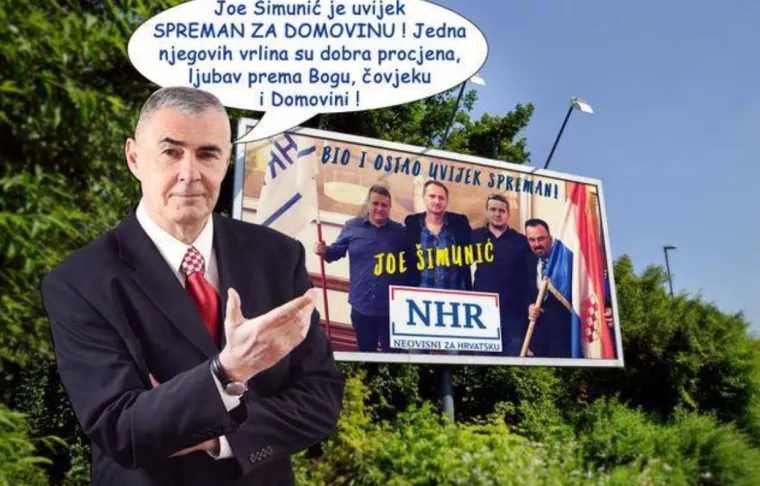 Na zadnjem plakatu zastupnik i kandidat Glasnović daje do znanja da njegov junak nije Che Guevara nego bivši nogometaš Josip Šimunić zvani Joe. "Joe Šimunić je uvijek spreman za domovinu! Jedna od njegovih vrlina su dobra procjena, ljubav prema Bogu, čovjeku i Domovini!", glasi konfuzna Glasnovićeva poruka s ovog plakata.