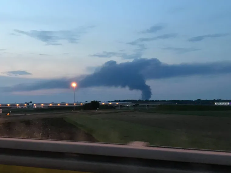 Veliki požar u Međimurju! ŽC 112: 'Zatvarajte prozore i zadržavajte se u zatvorenom'