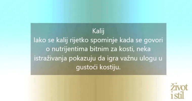 Hrana za kosti: jedite ovo i izbjegnite osteoporozu
