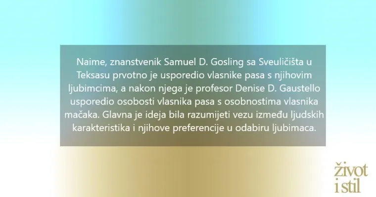 Razlike u karakterima vlasnika mačaka i pasa: Jesu li ljubitelji mačaka inteligentniji ljudi?